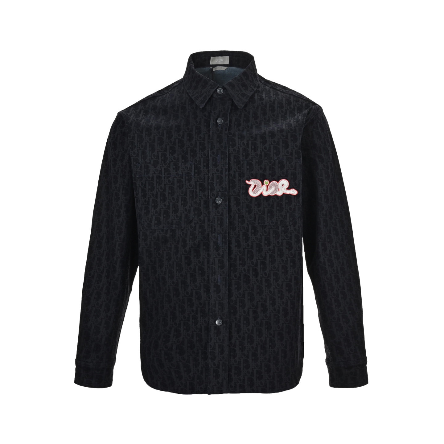 Dior 25ss Kaws co-branded snake year limited edition monogram full print denim suit jacket