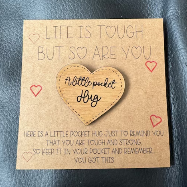 Personalised Pocket Hug - Little Pocket Hug | Gift for Friends | Tough Times Gift