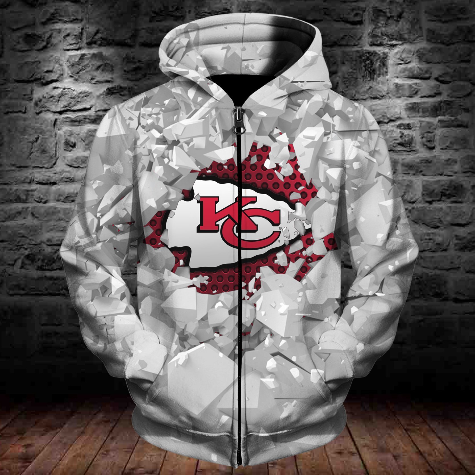 CHIEFS HOODIE 3D ICE1