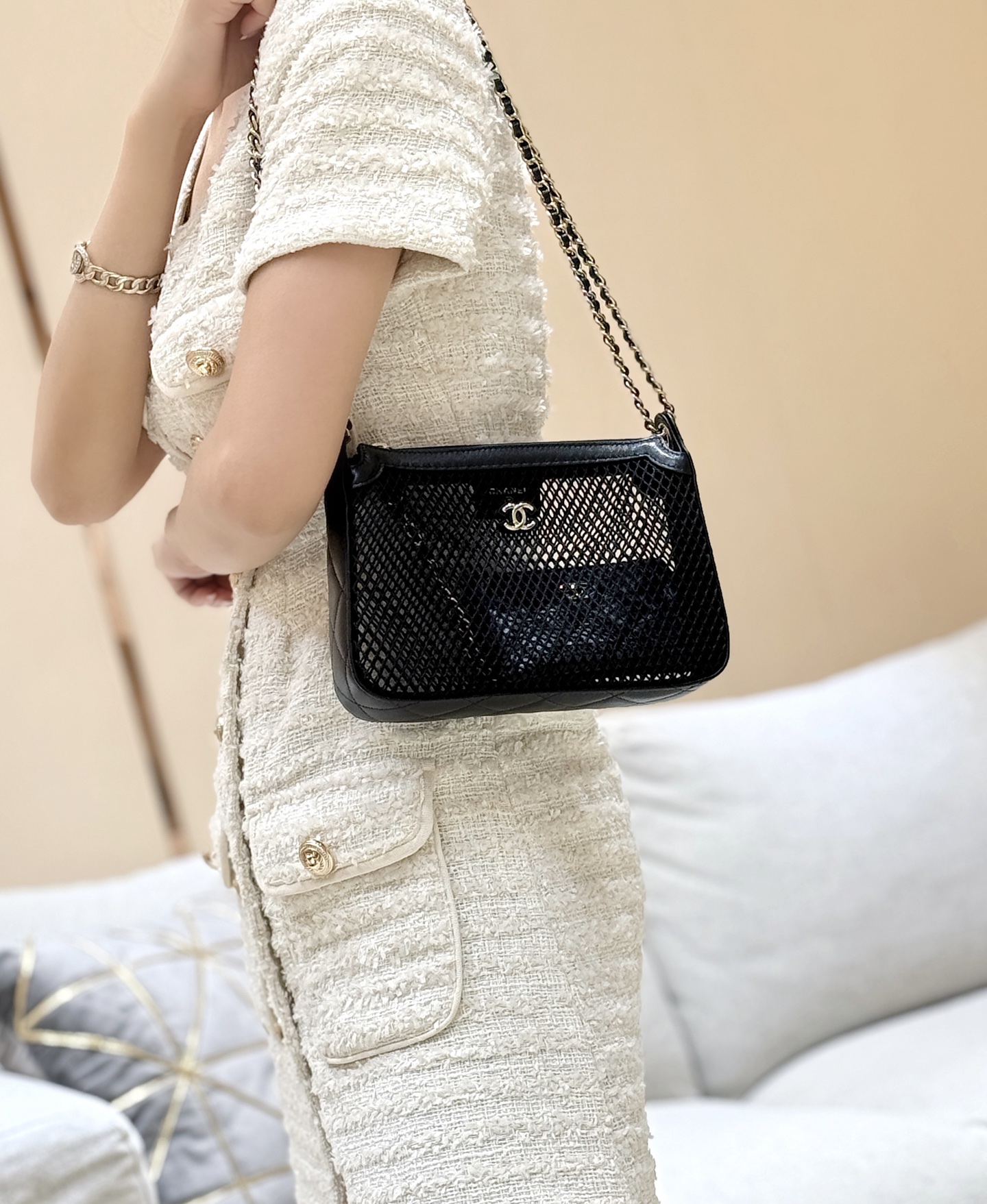 Chanel 25S Spring/Summer Collection Hollow Net Bag AP4572 00108