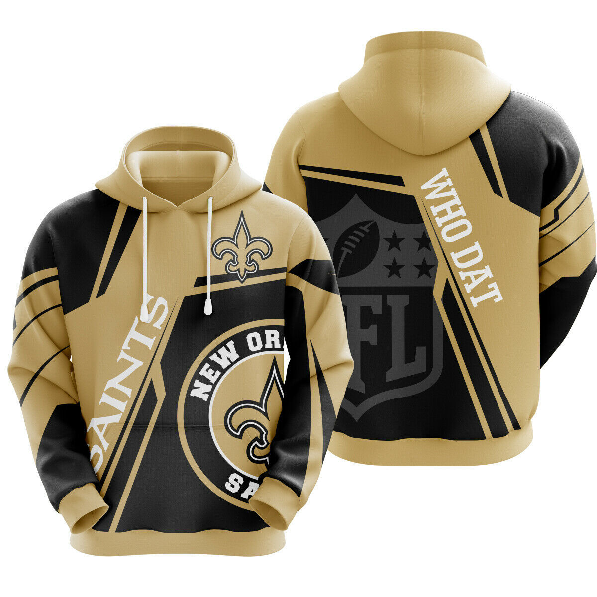 NEW ORLEANS SAINTS 3D HOODIE NOV06