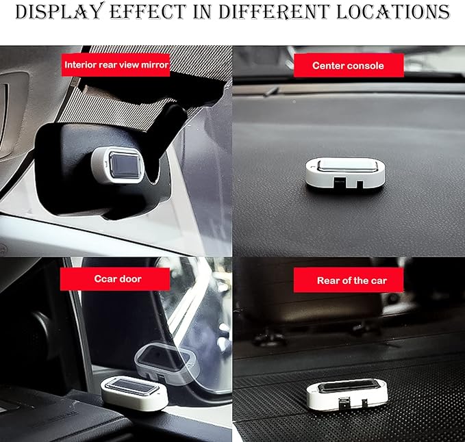 Car Solar Power Simulated Dummy Alarm