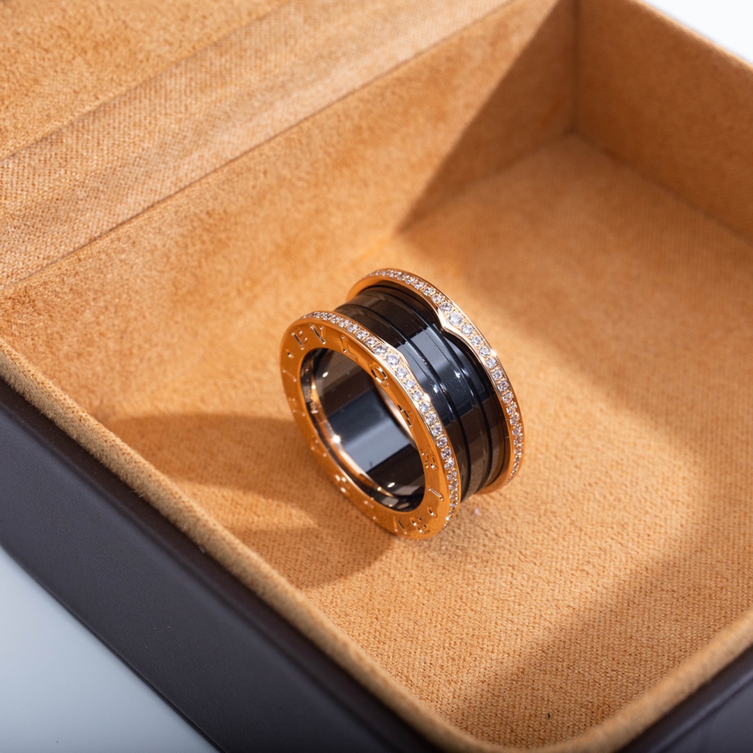 Bulgari Ceramic Diamond Ring