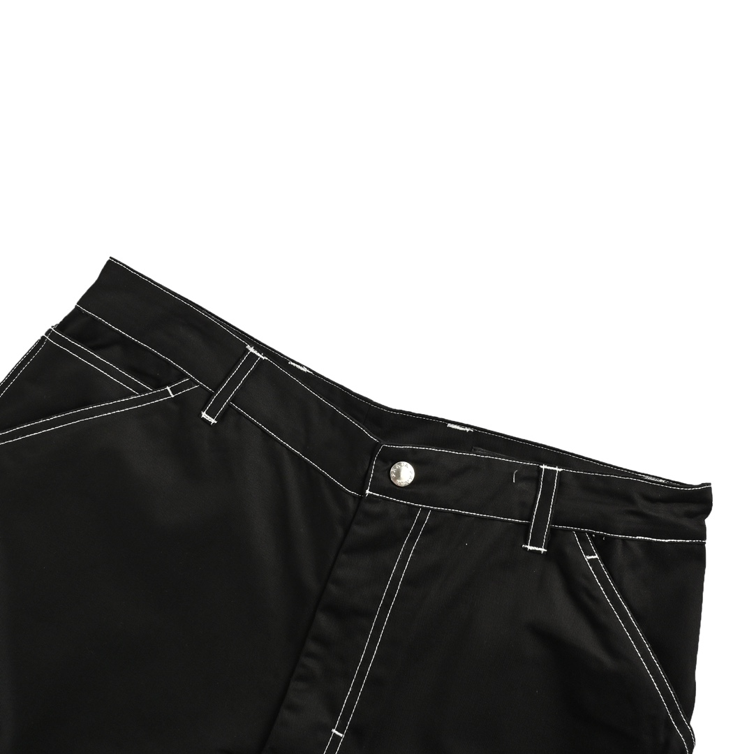 Prada contrast stitching stretch wide-leg trousers