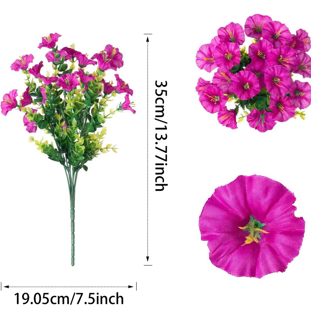 🌸 Hanging Artificial Colourful Morning Glory Basket-💥UV resistant, Waterproof，Windproof