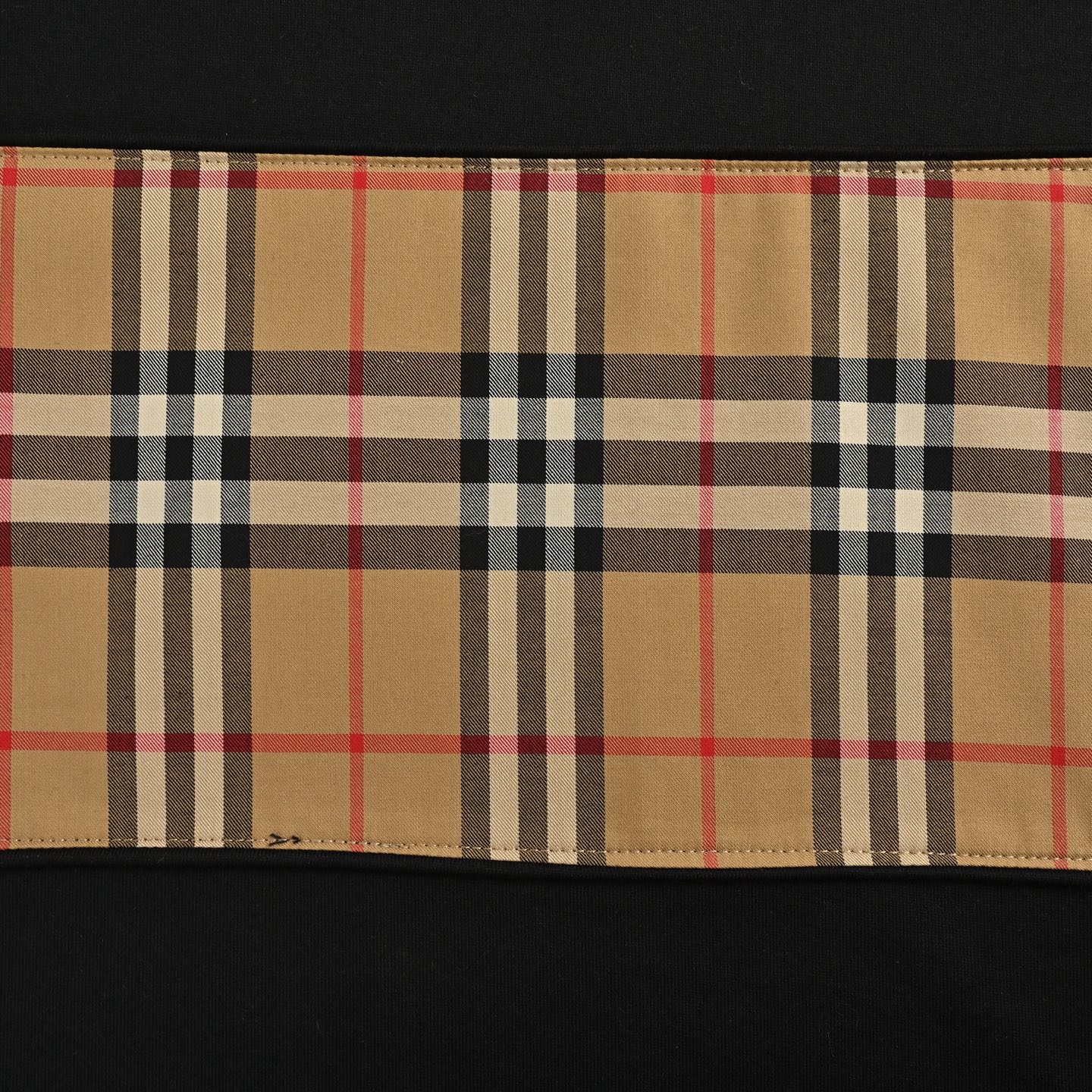 Burberry Plaid patchwork short sleeves