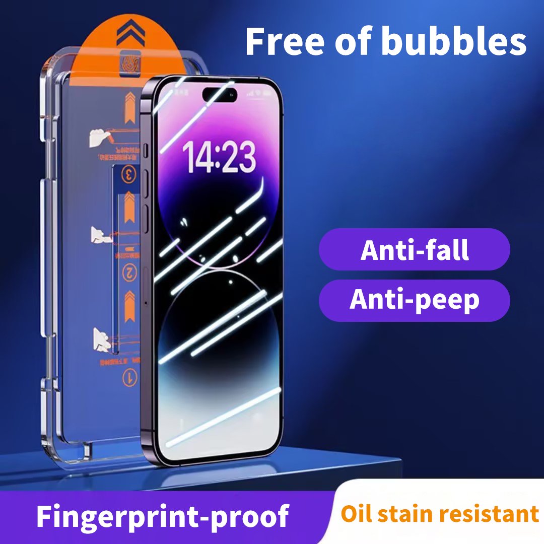 [20 Sekunden zum Anbringen der gehärteten Telefonfolie]Auto Alignment Kit Displayschutzfolie kompatibel mit iPhone