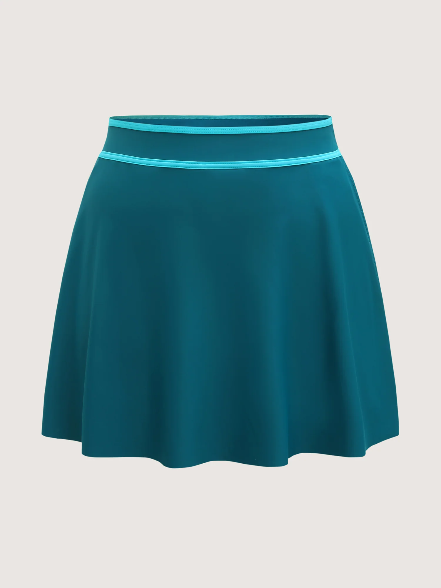 Color Contrast Slit Swim Bottoms