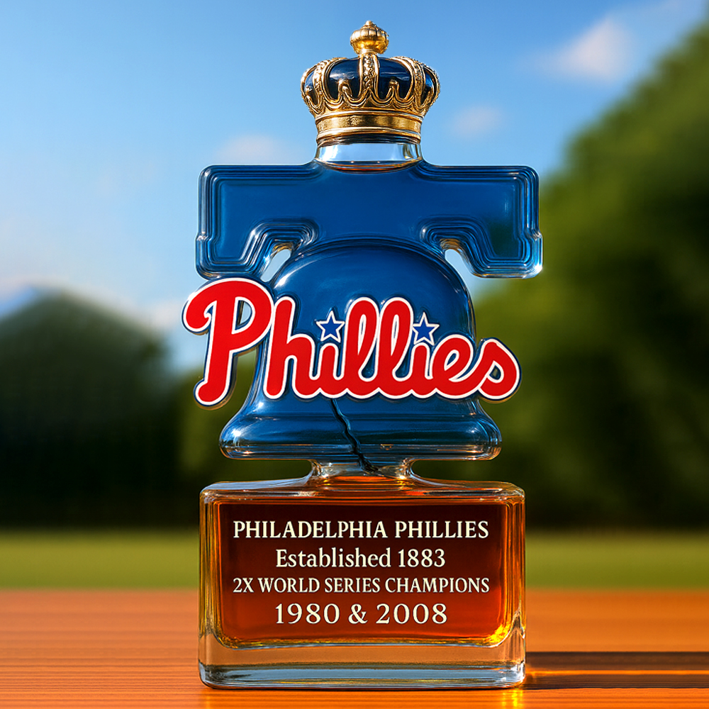 Philadelphia Phillies Whiskey Bottle
