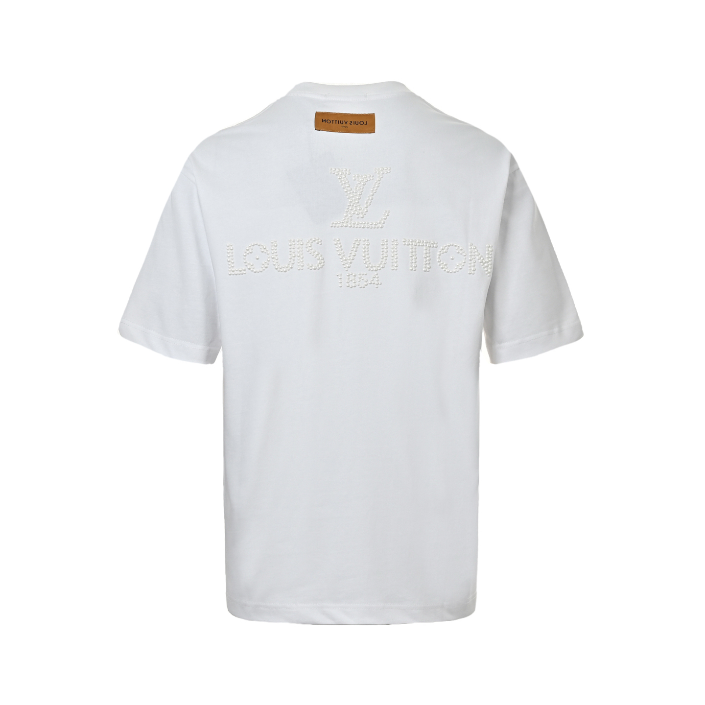 Louis Vuitton Pearl and Diamond Letter Logo Short Sleeve