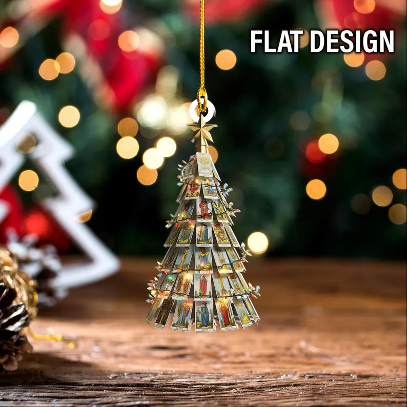 Tarot Card Christmas Tree Ornament