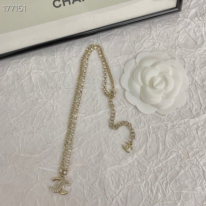 CHAN 24 rhinestone necklace