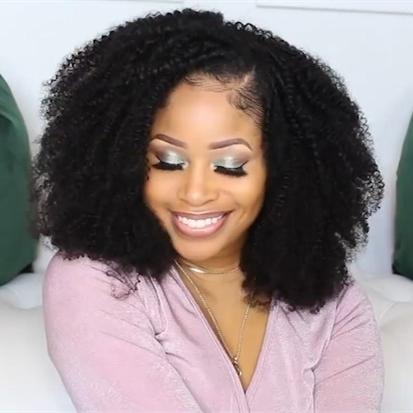 New A Super Curly Wig