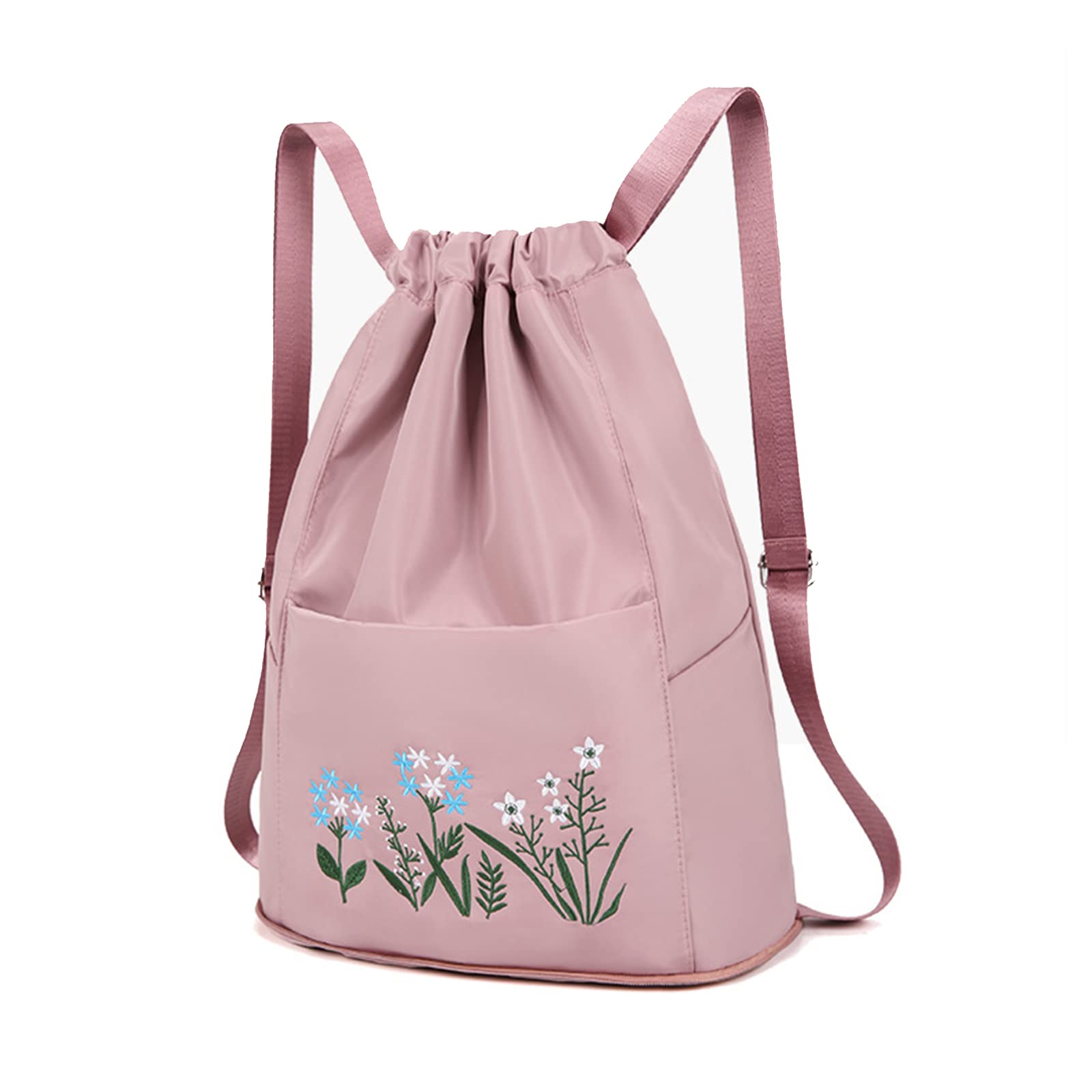 🔥Last Day-[SAVE 50% OFF]--Drawstring Foldable Embroidery Design Large Capacity Dry-wet Separation Travel Backpack-BUY 2 GET 10% OFF & FREE SHIPPING