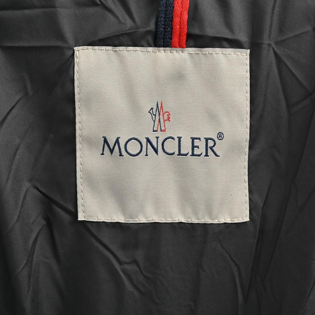 Moncler three-color sleeve striped ribbon stand collar down jacket