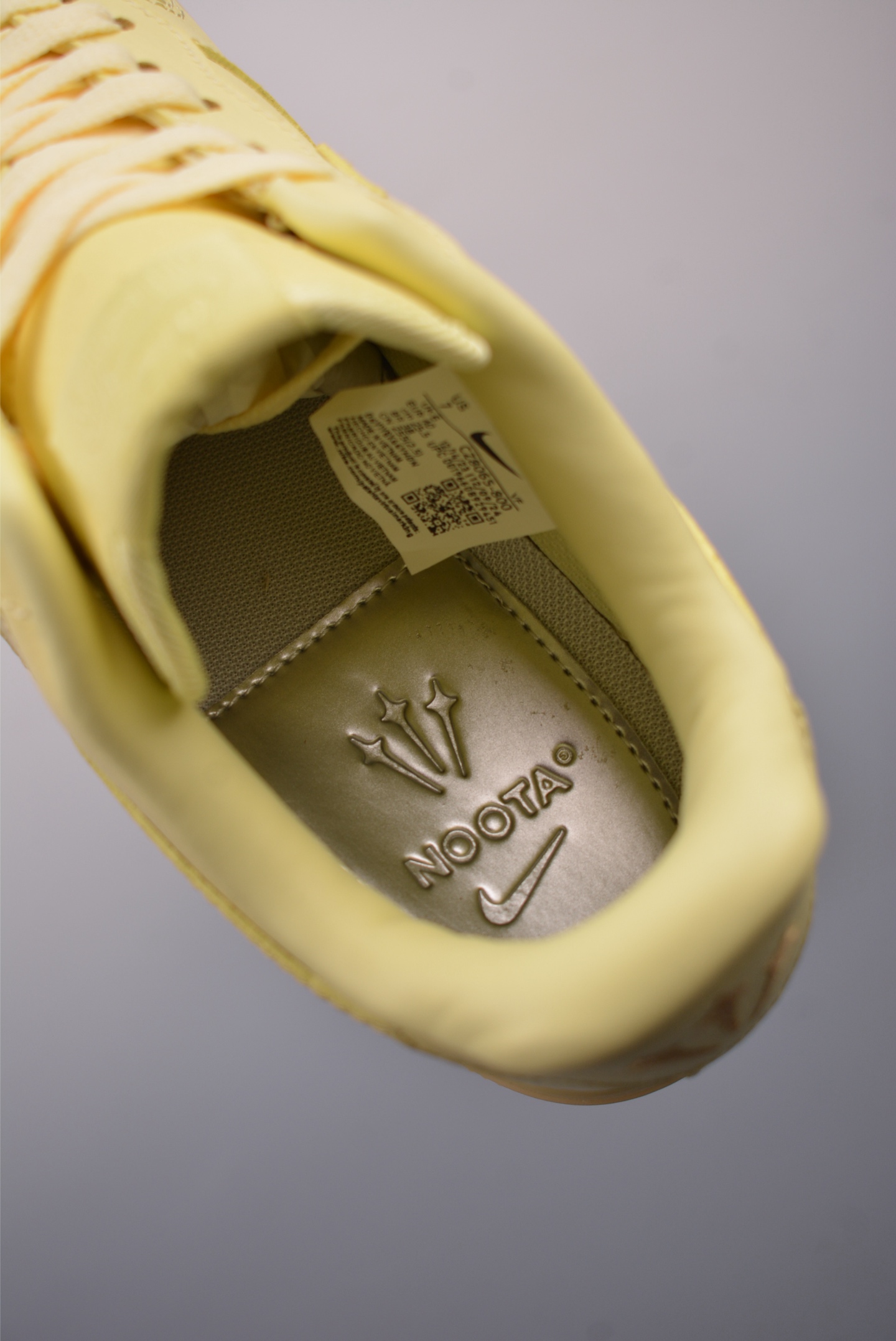 NOCTA x Nike Air Force 1 SP Citron TintLove You Forever Leather Light Yellow CZ8065-800