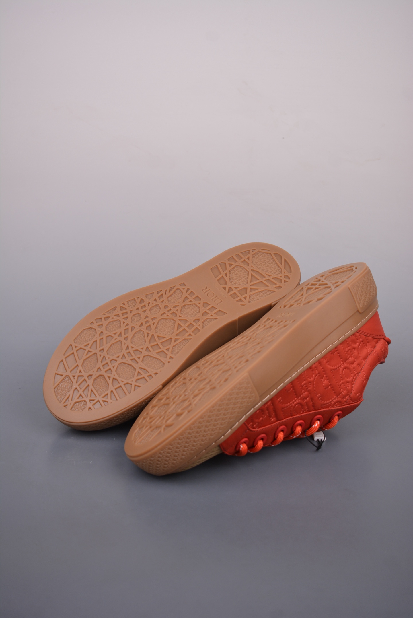 Stone Island x Dior B33 Low Top Sneakers Orange Red 3SN303ZEY2936