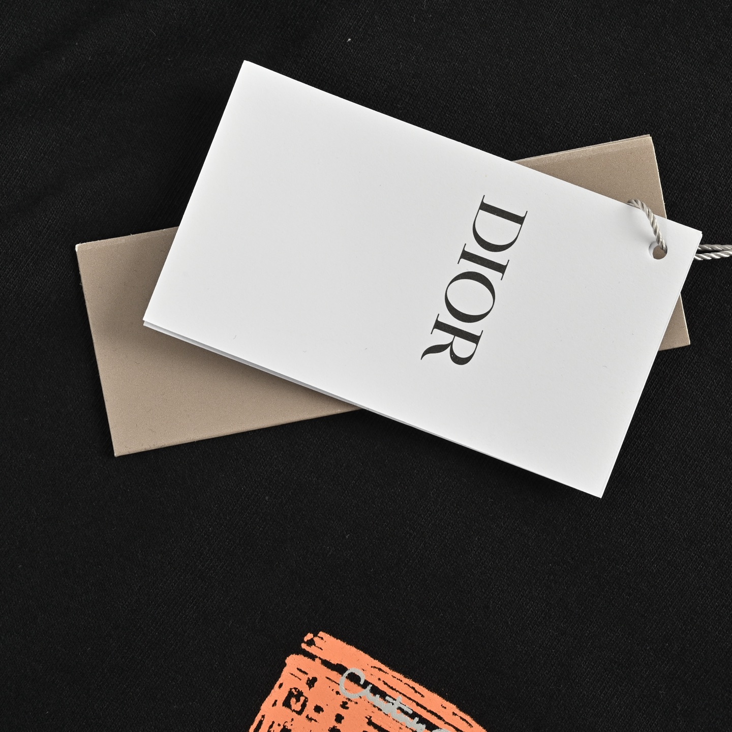 Dior 25ss hand-painted lettering short-sleeved shirt