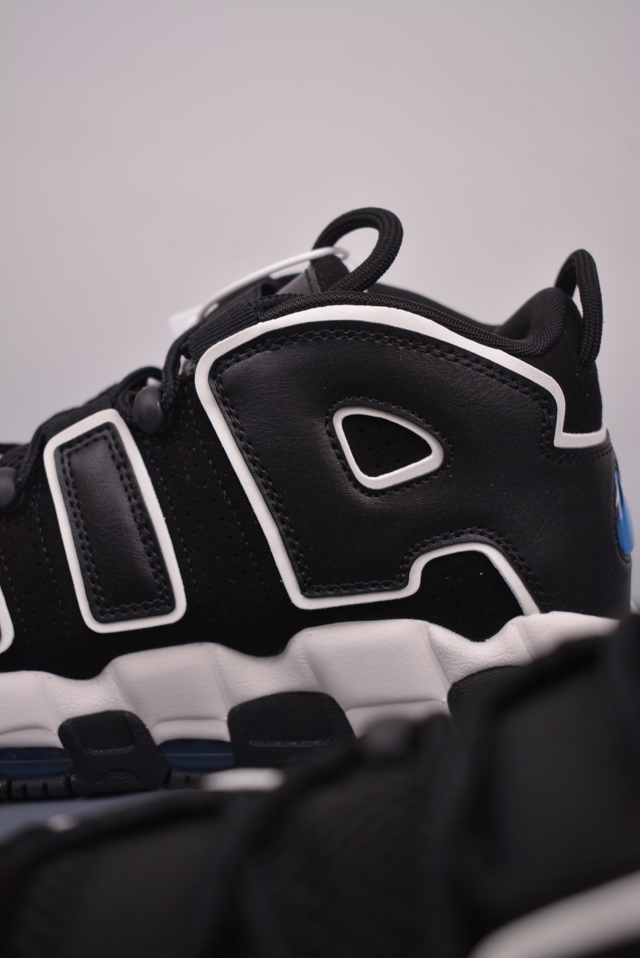 Nike Air More Uptempo Black White Blue FB8883-001