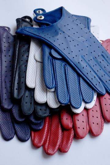 Punched Leather Driving Gloves