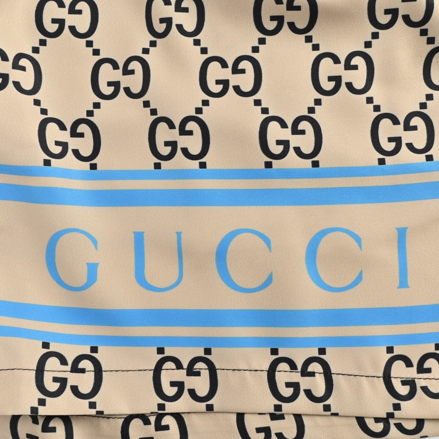 Gucci 25ss monogrammed beach shorts