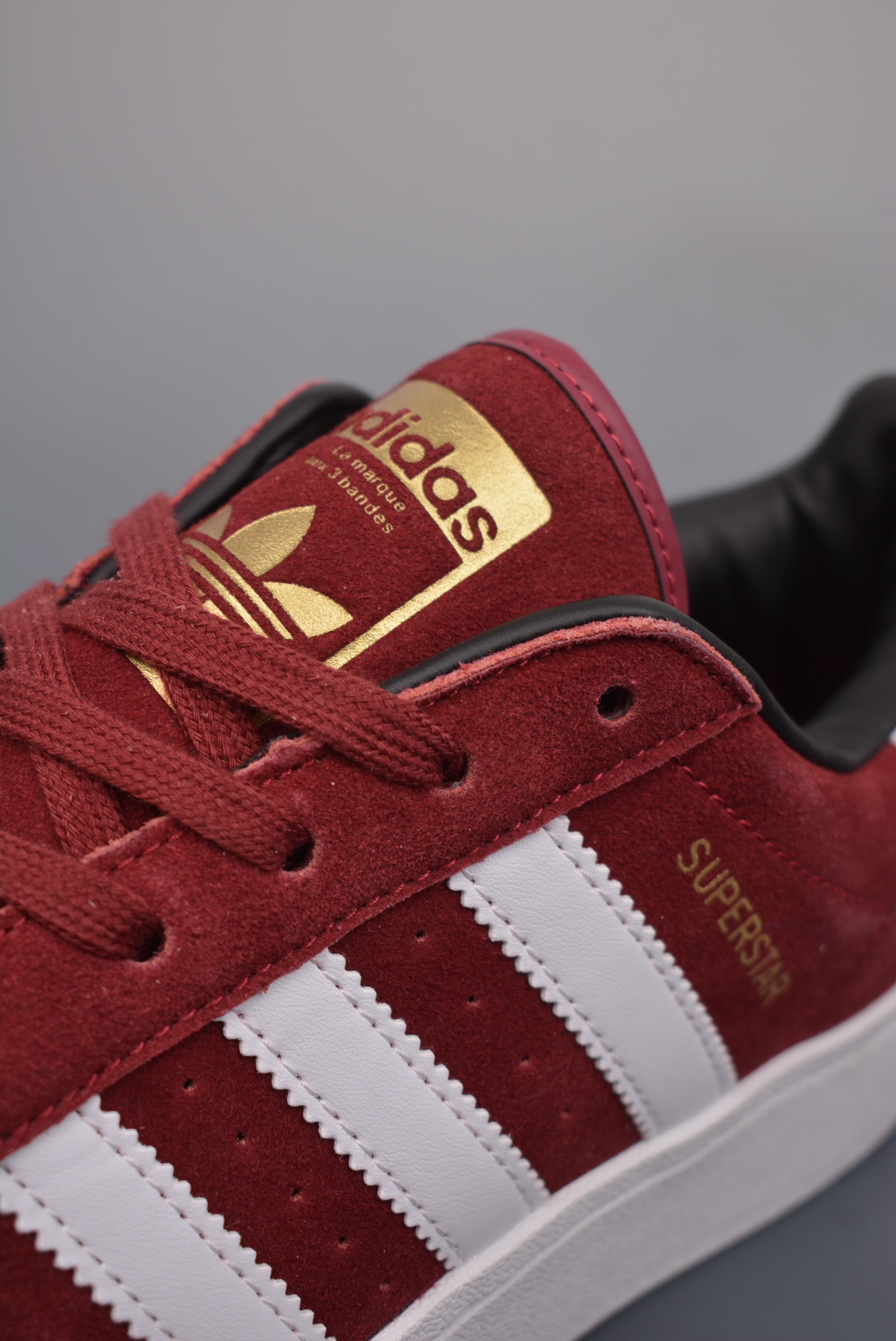 Adidas Originals Superstar XLG Burgundy Red and White IE9872