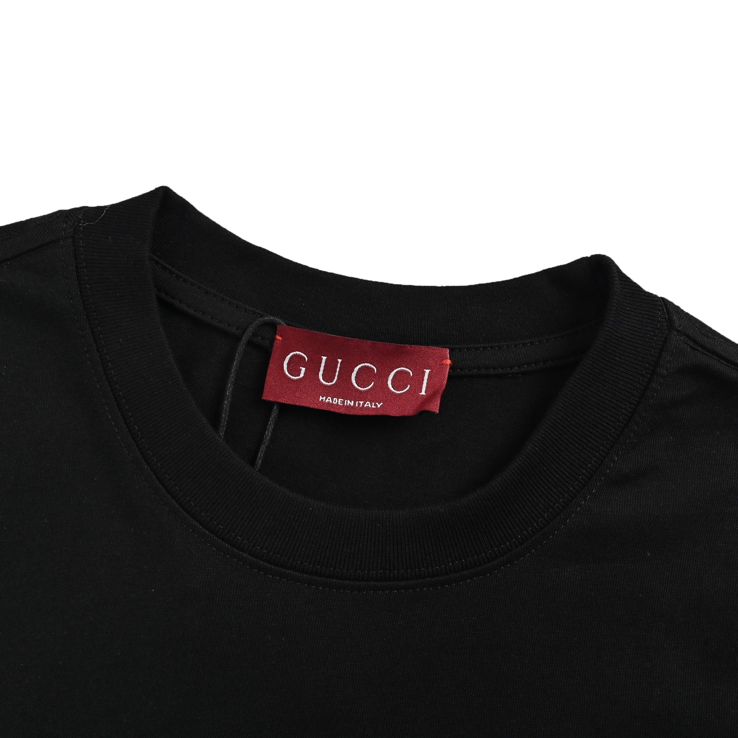 Gucci 25ss hot diamond lettering logo short sleeve