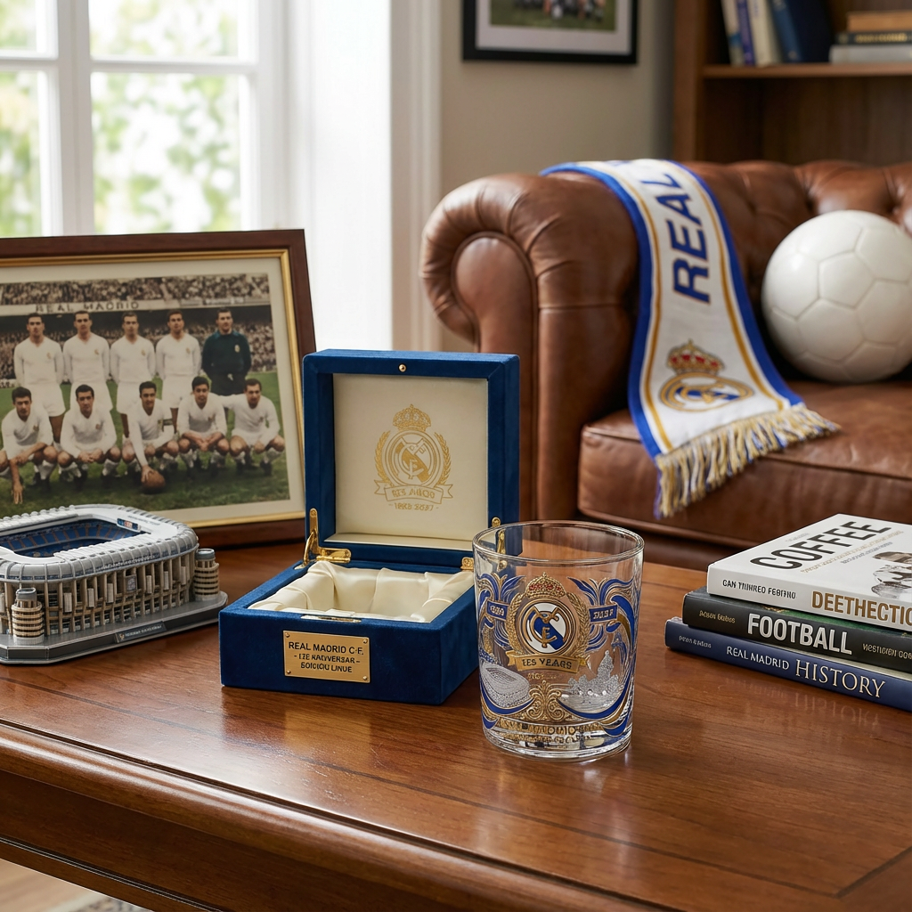 Real Madrid 125th Anniversary Limited Edition Whiskey Glass