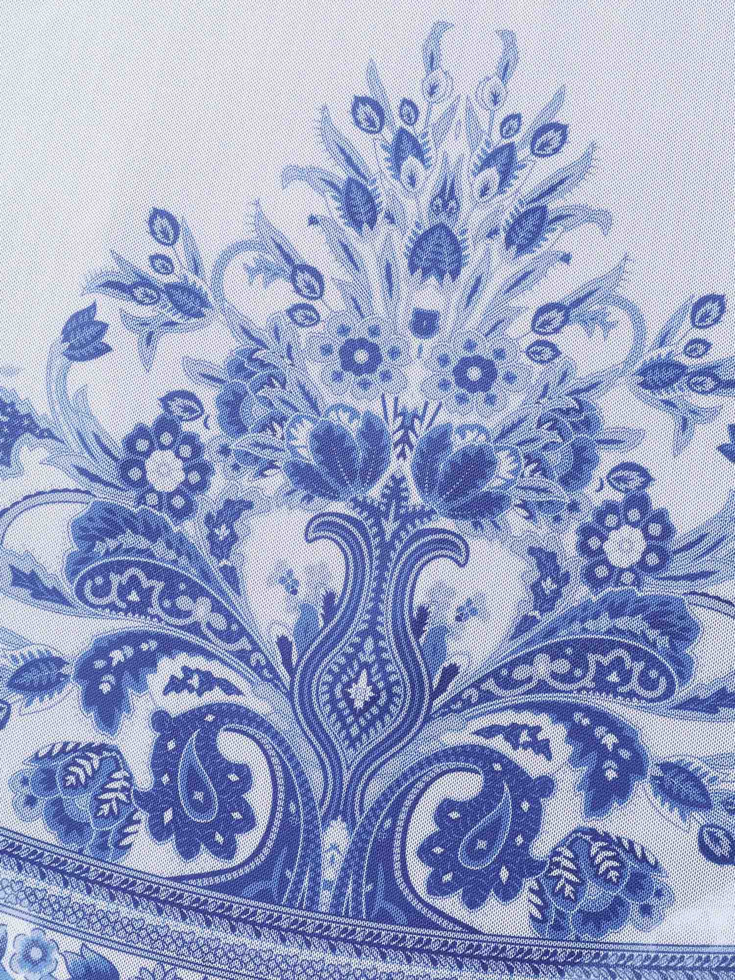 Boho Print Sheer Back Adjustable Buckle Swim Dress