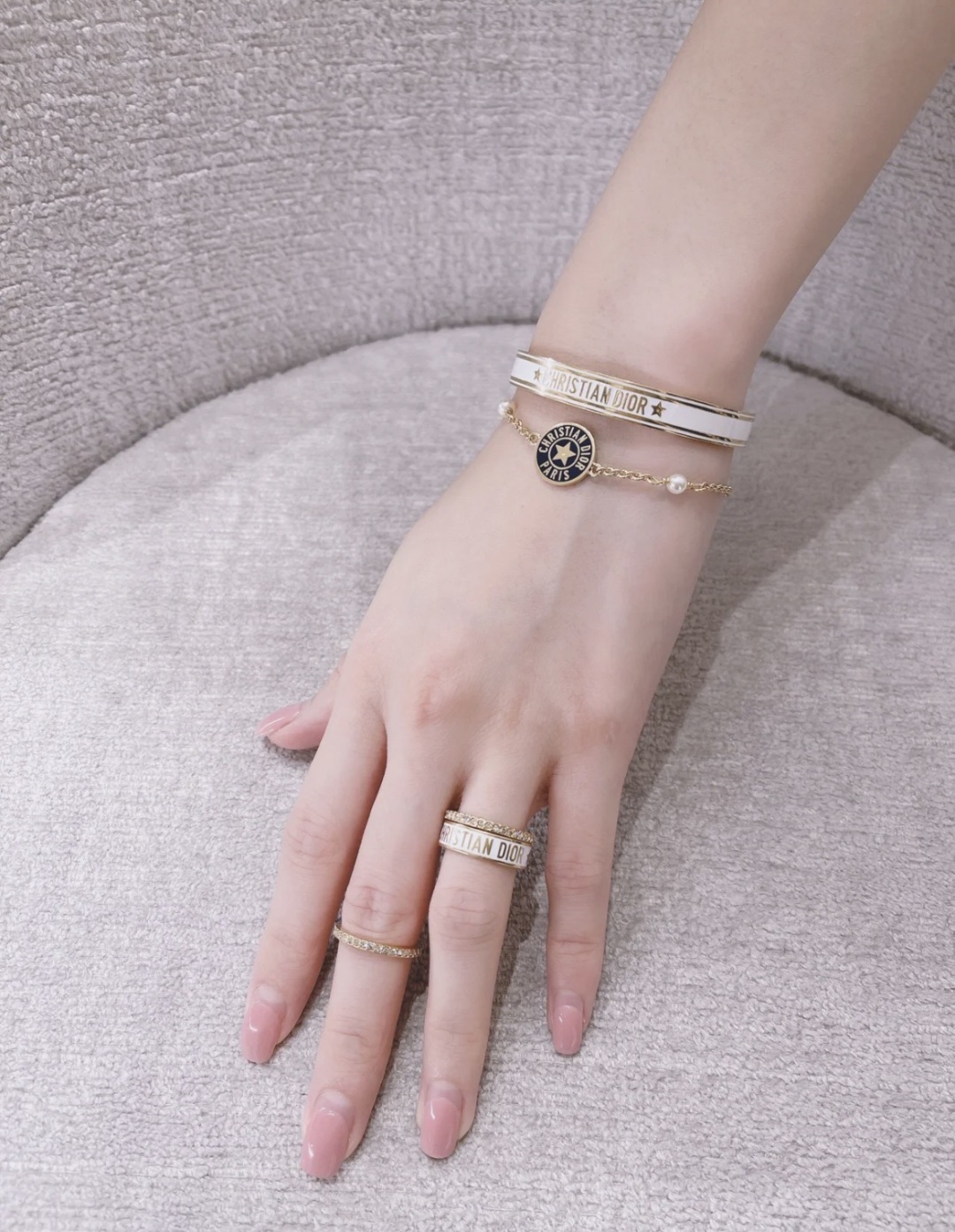 Dior Black Round Bracelet