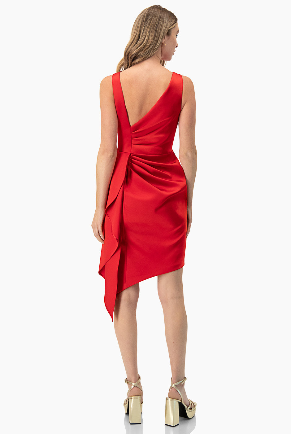 Vestido corto asimetrico