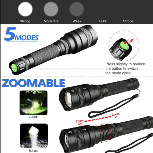 🎉Buy 2 Free Shipping🎉2021 Waterproof X92 Navy Dedicated Flashlight High Lumens