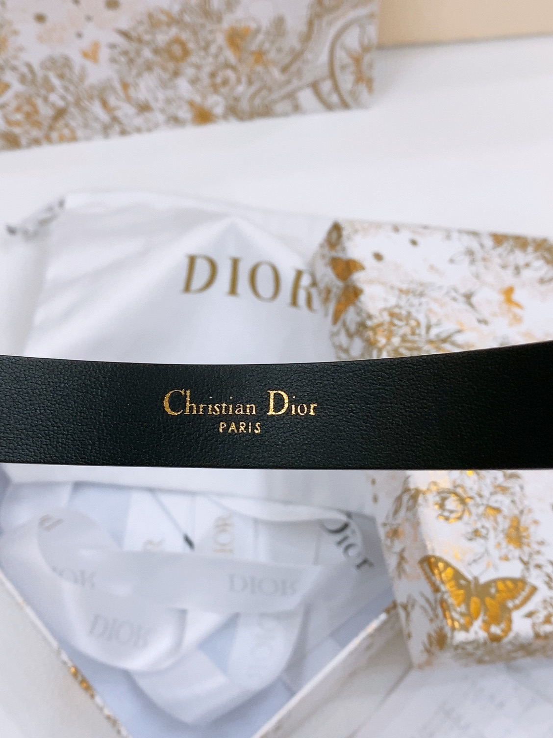 Dior Saddle Belt Cowhide Leather Belt 2.0CM Width