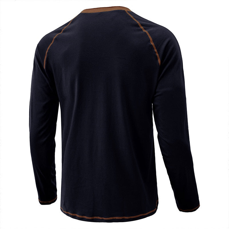 men's Henley Collar Shirt