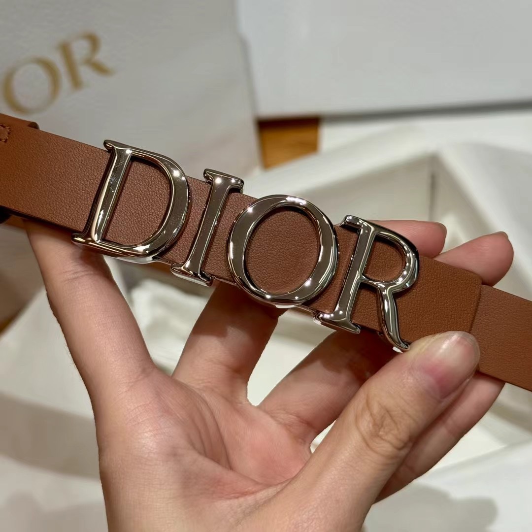 Dior Cowhide Women's Belt 2.0CM Width