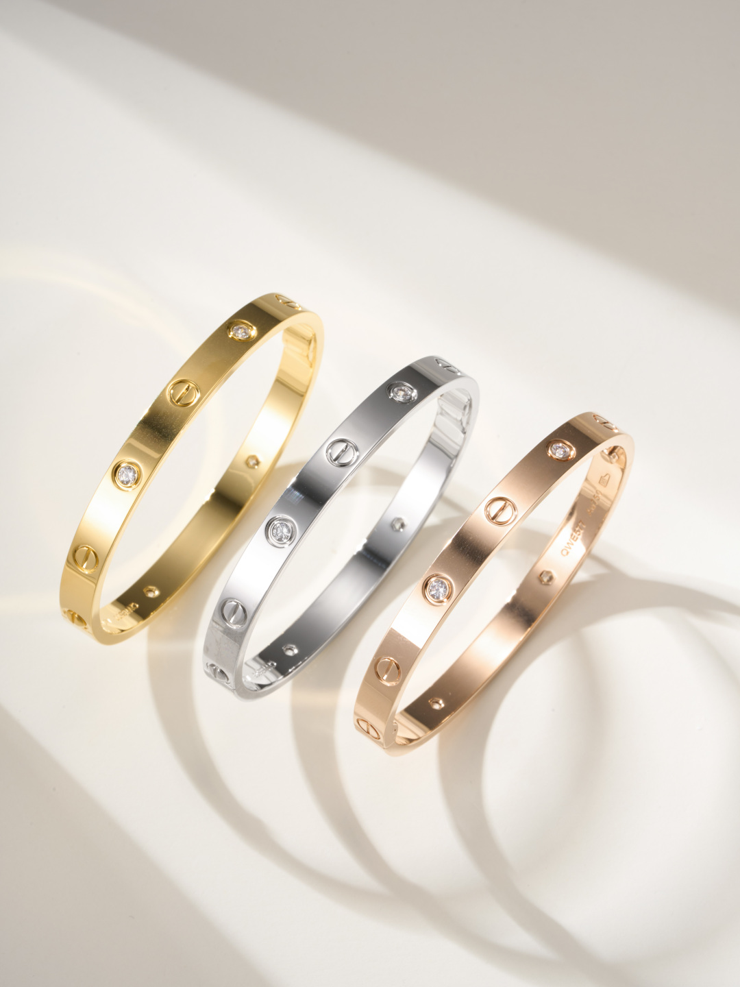 Cartier 2025 6.1mm Medium Four Diamond Bracelet