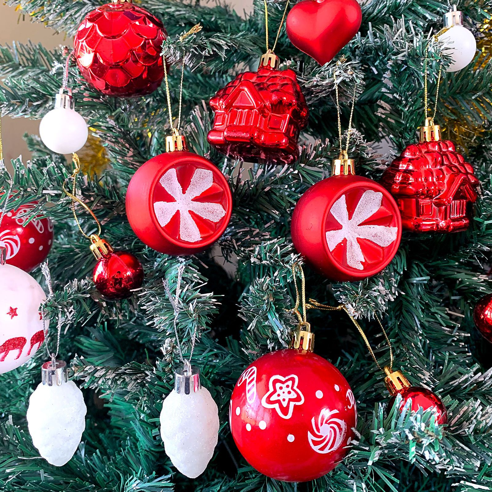 🌲🌲(40-44)Piece Deluxe Shatterproof Christmas Ball Ornaments Set