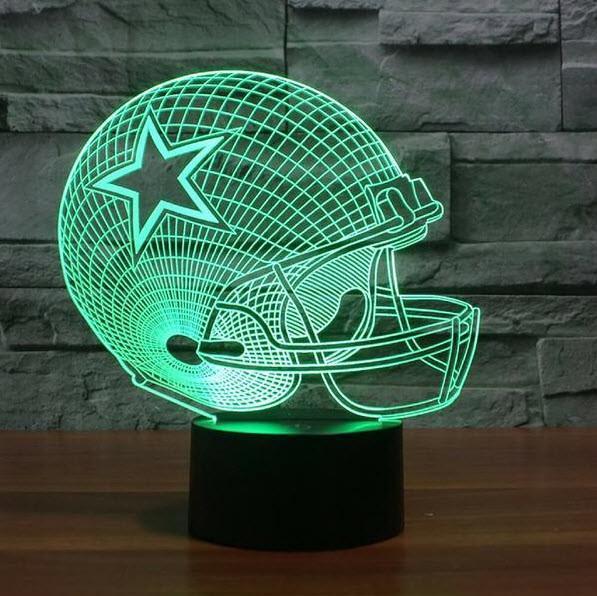 DALLAS COWBOYS 3D LED LIGHT LAMP