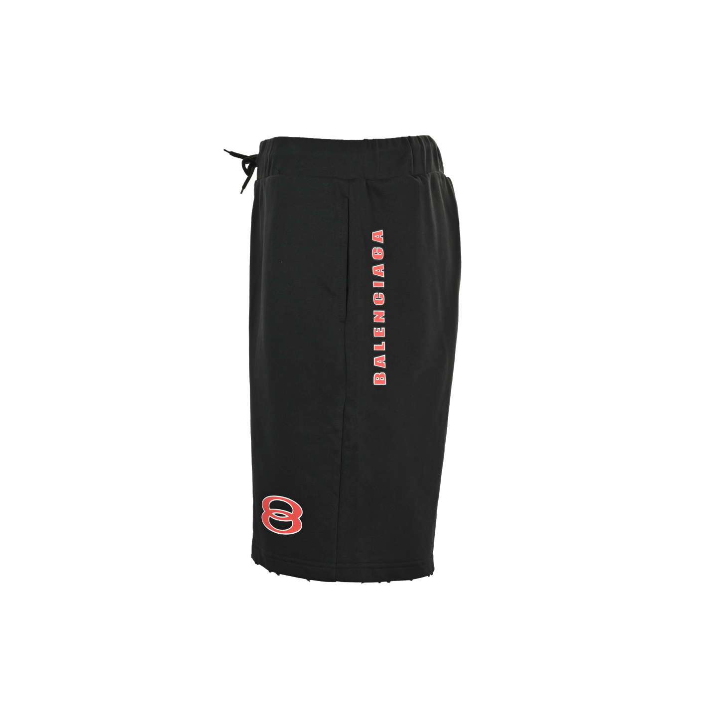 Balenciaga 25ss double ring logo print shorts