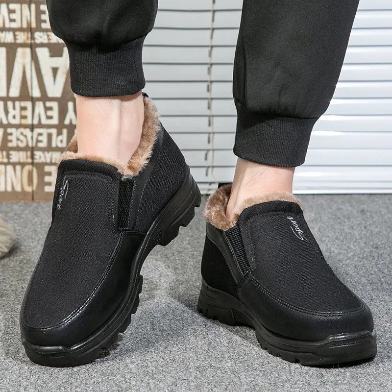 🔥Black Friday 60% OFF🔥 Men's Winter Fleece Waterproof Warm Non-Slip Shoes