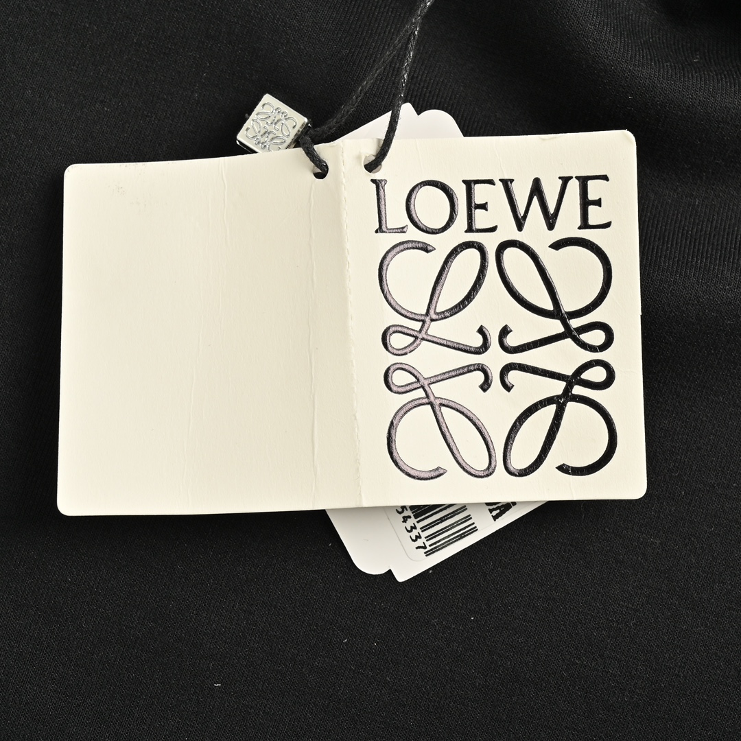Loewe 24Fw color-block web embroidered trousers
