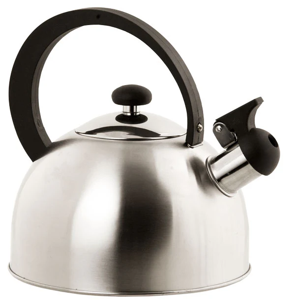 Home Basics  Stainless Steel Tea Kettle, Silver, 85 Ounces