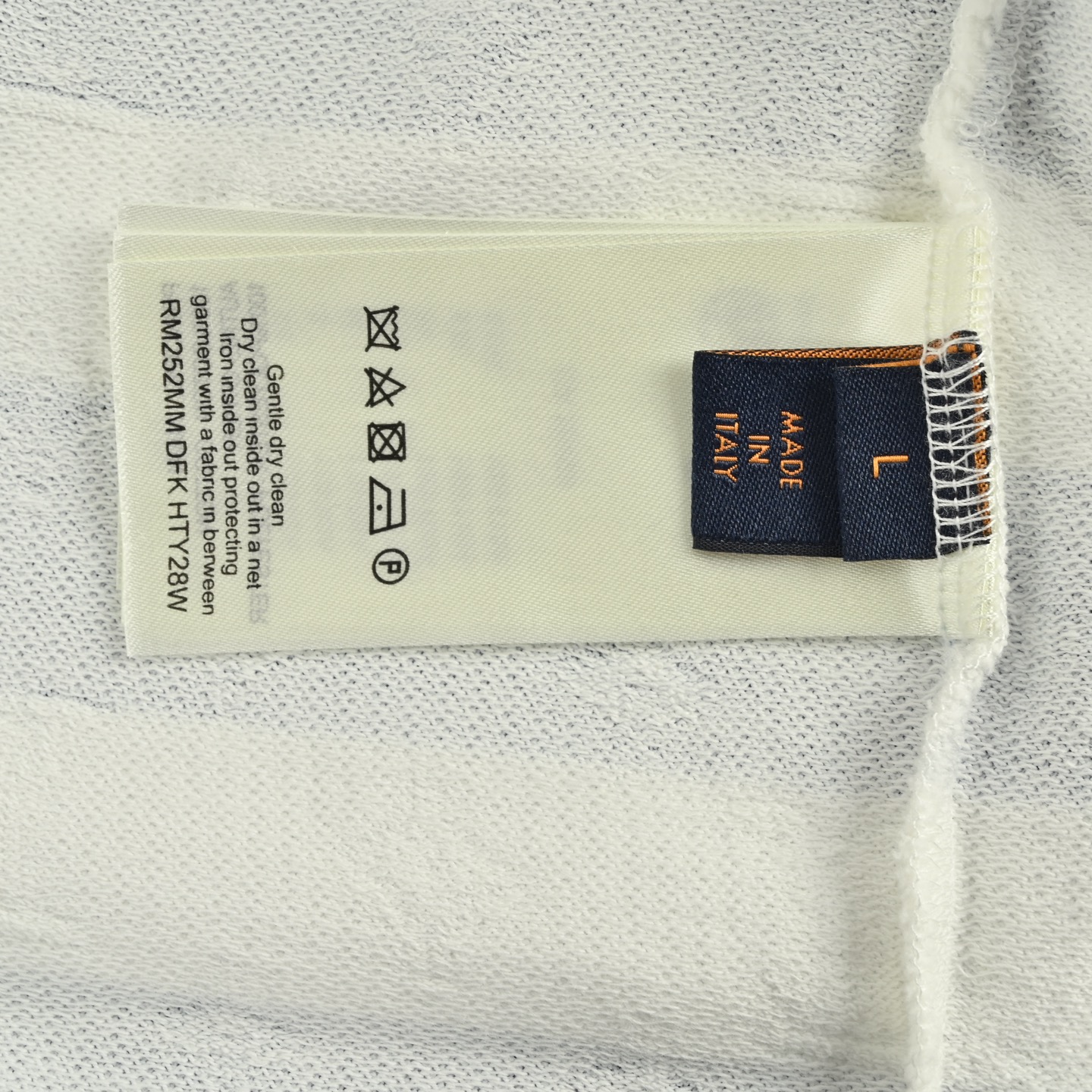 Louis Vuitton 25ss blue striped Polo short-sleeved