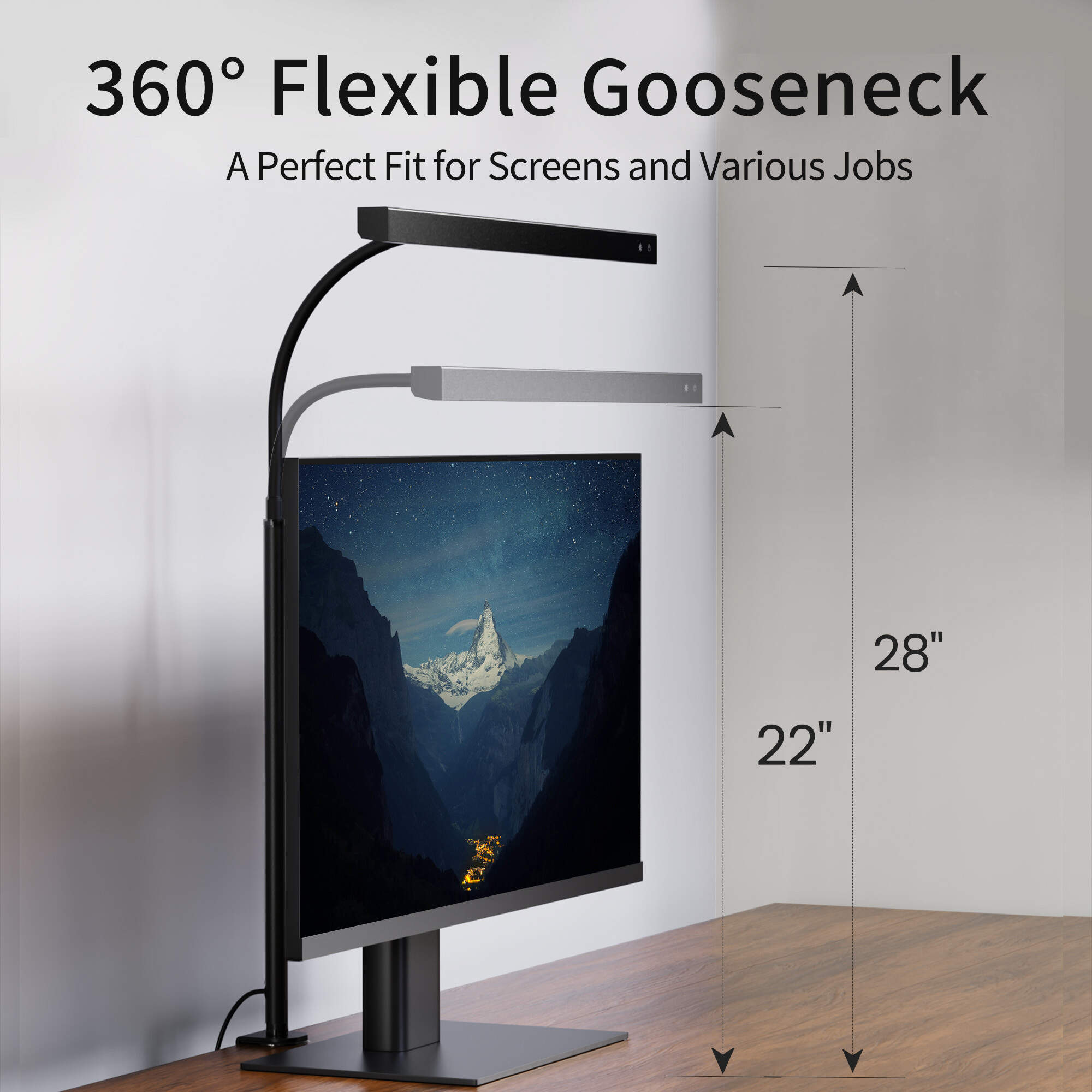 LED Desk Lamp | 3 Color Modes, Stepless Dimming, Touch Control, USB Clamp Lamp for Reading, Working, Studying