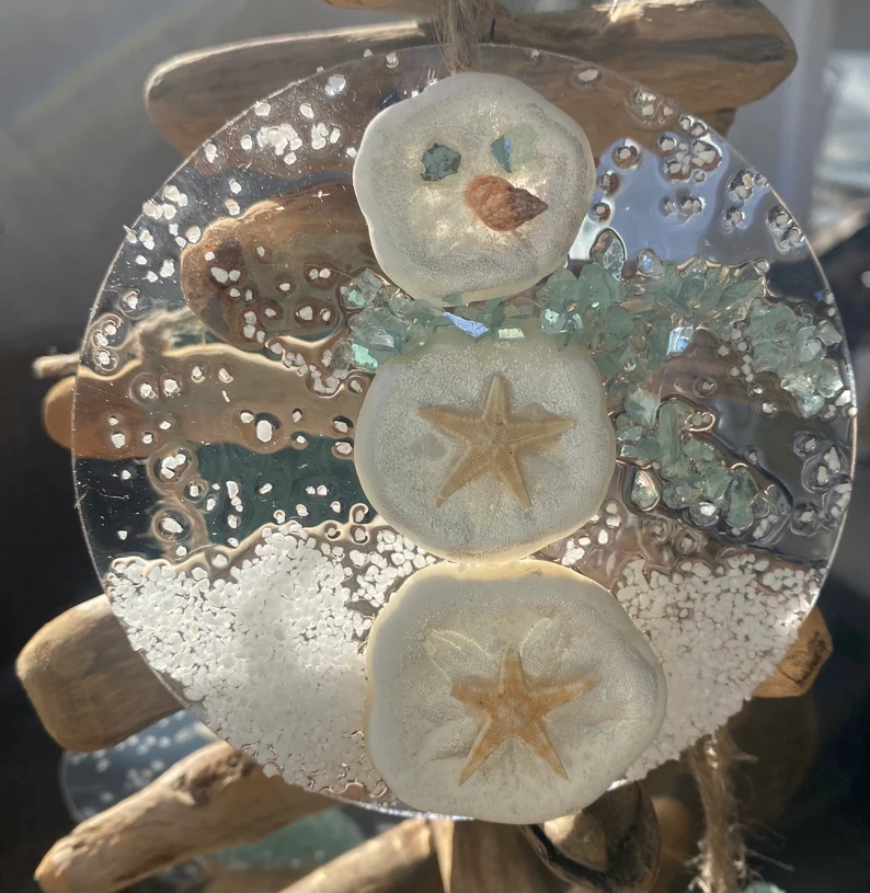 🌊Handcrafted Coastal Christmas Ornament