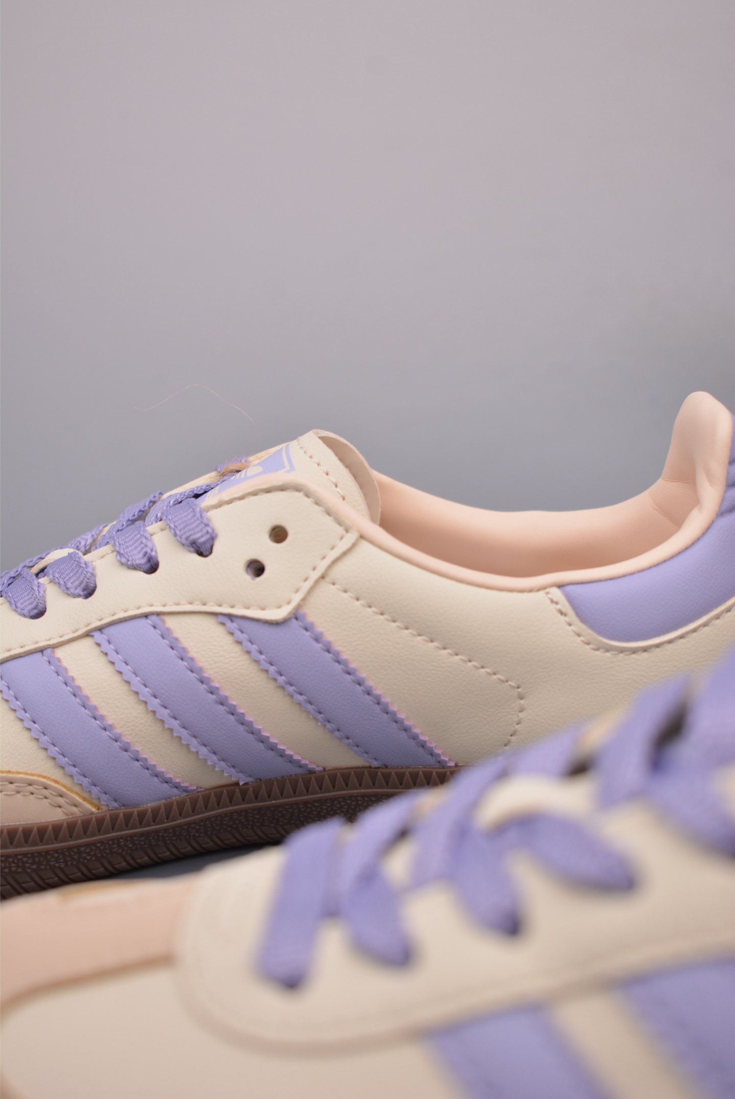 Adidas Originals Samba OG Leather Off-White Purple JI2678