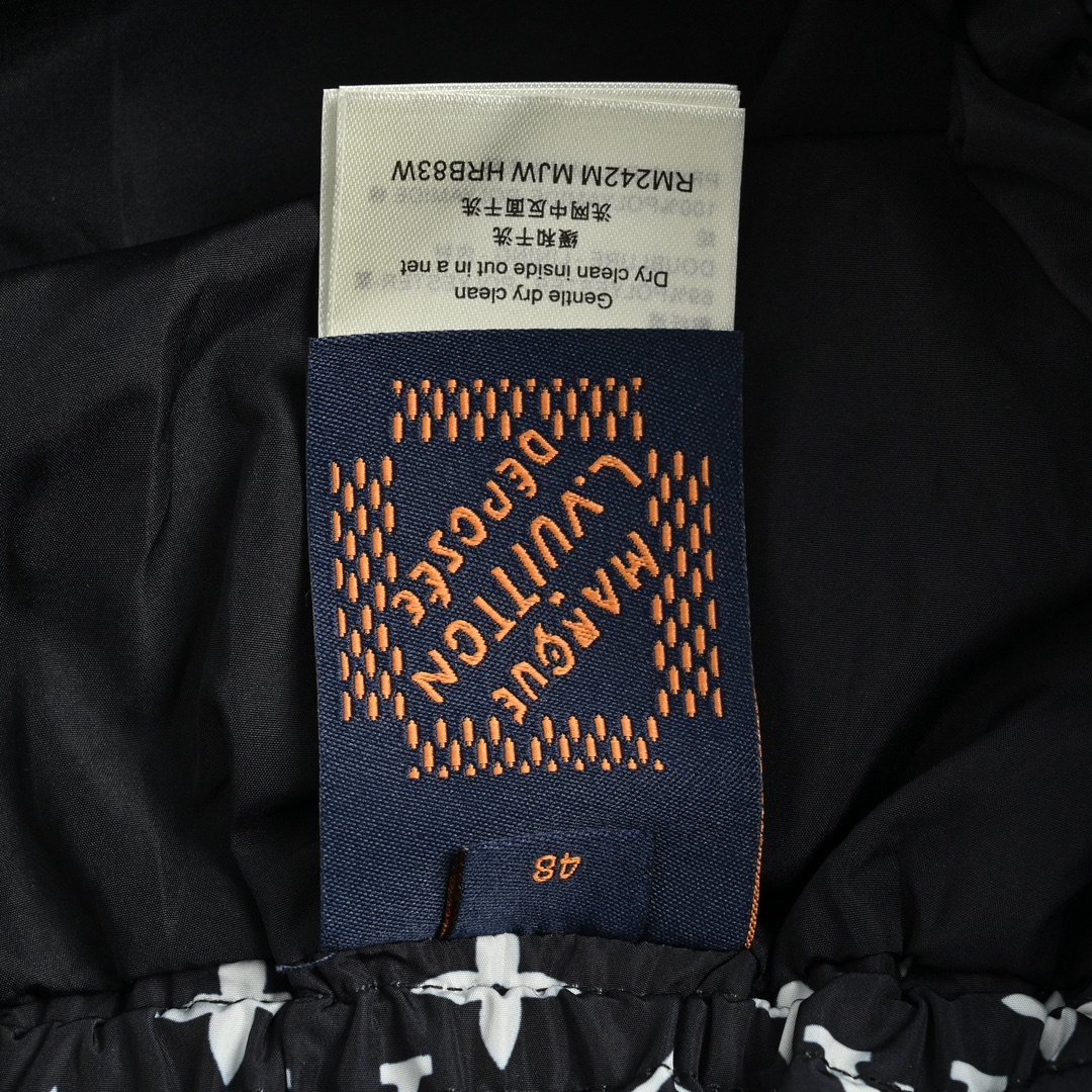 Louis Vuitton 24Fw monogram print contrast trousers
