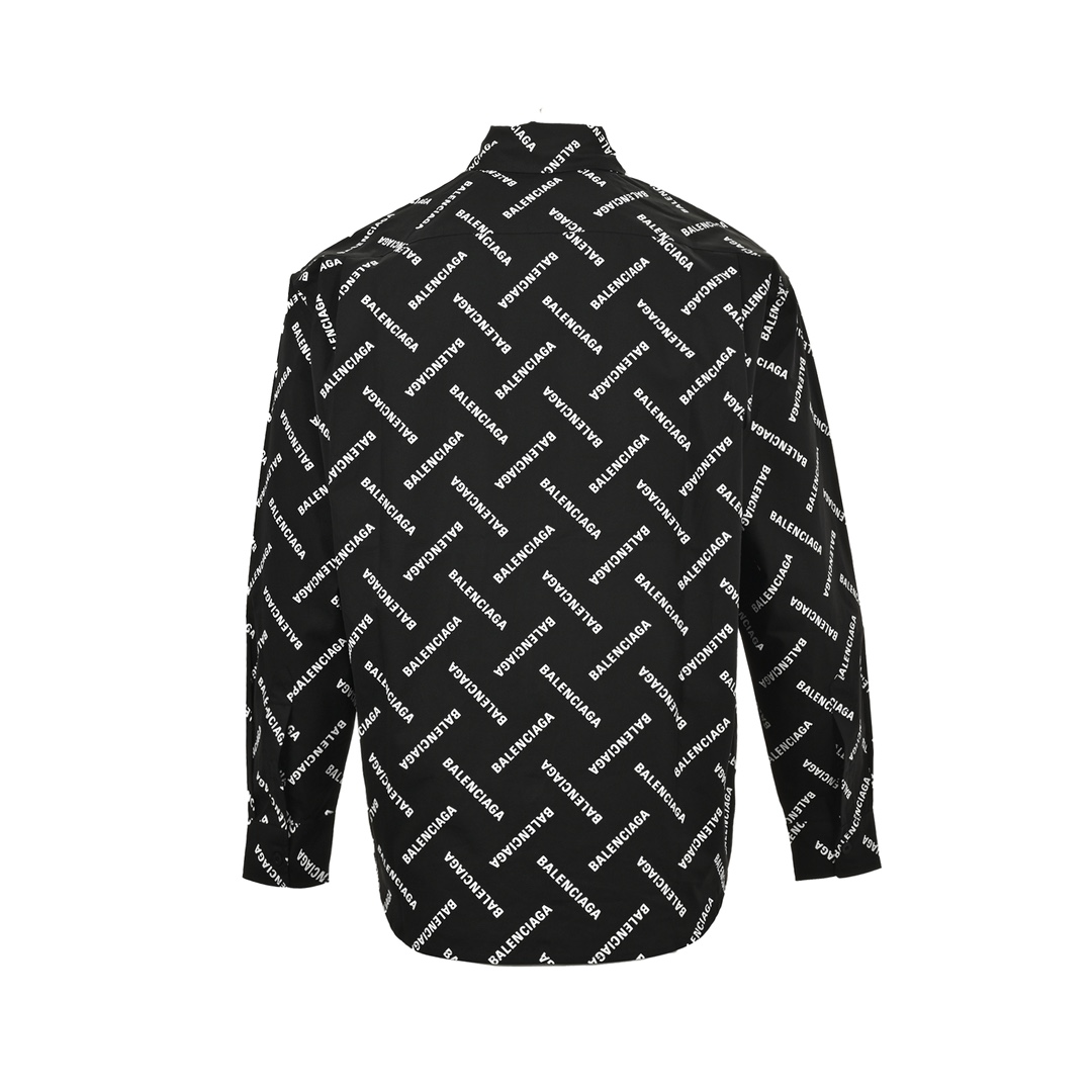 Balenciaga 24ss all-over lettering shirt