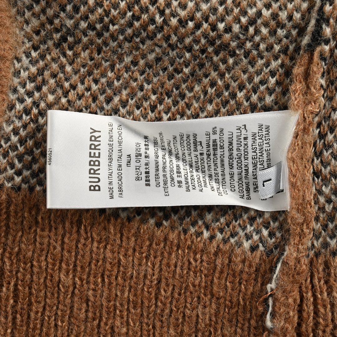 Burberry 24Fw Classic Check Mohair Sweater