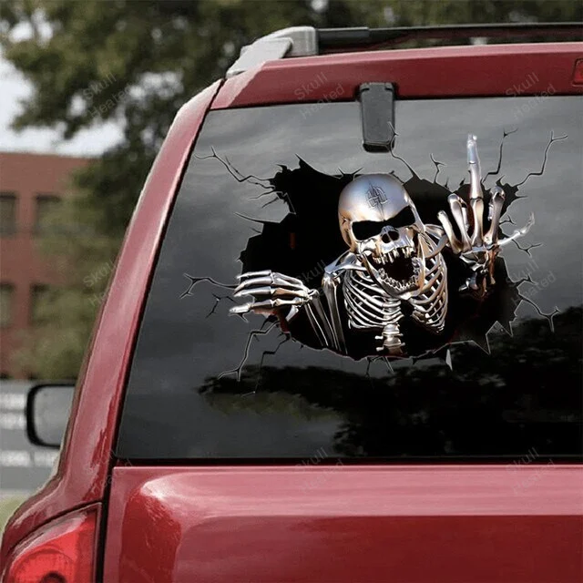 (🔥Last Day Promotion-SAVE 50% OFF)💀3D Skull Car Sticker-BUY 2 GET 10% OFF & FREE SHIPPING
